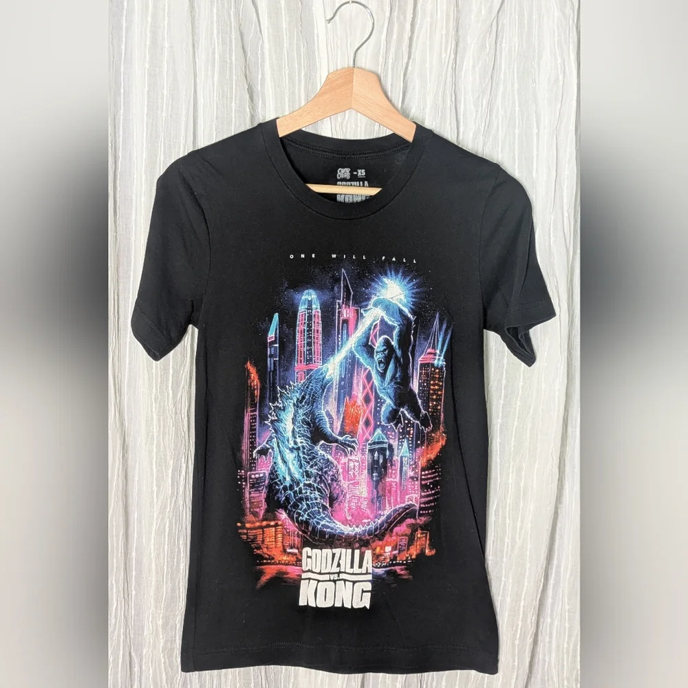 🖤Black Godzilla vs. Kong Graphic T-Shirt - Picture 1 of 6